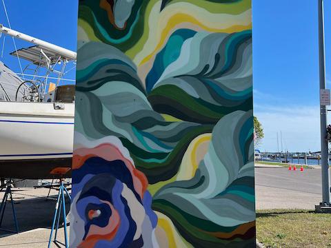 image from Alpena Marina Murals: A Colorful Artist Showcase