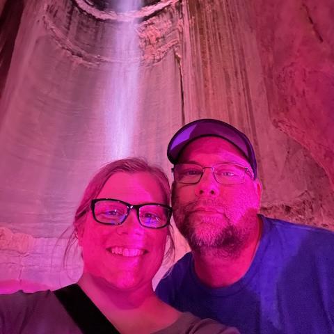 Steve and me at Ruby Falls